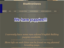 Tablet Screenshot of blueriverdanes.com